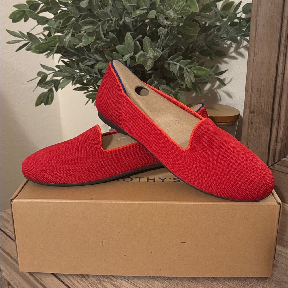 Rothy's Lounge Loafer in Bombshell Red Women's Flats